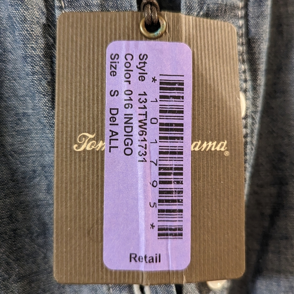 Tommy Bahama Mission Beach Chambray Belted Dress - Picture 4 of 6